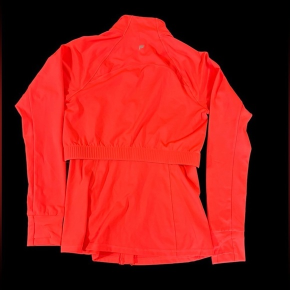 Fabletics - Bright Orange Zip Up Workout Jacket small - Picture 3 of 13